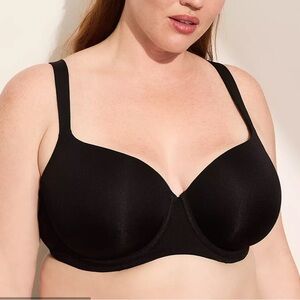 Cacique Classic Black Bra balconette boost 44DD